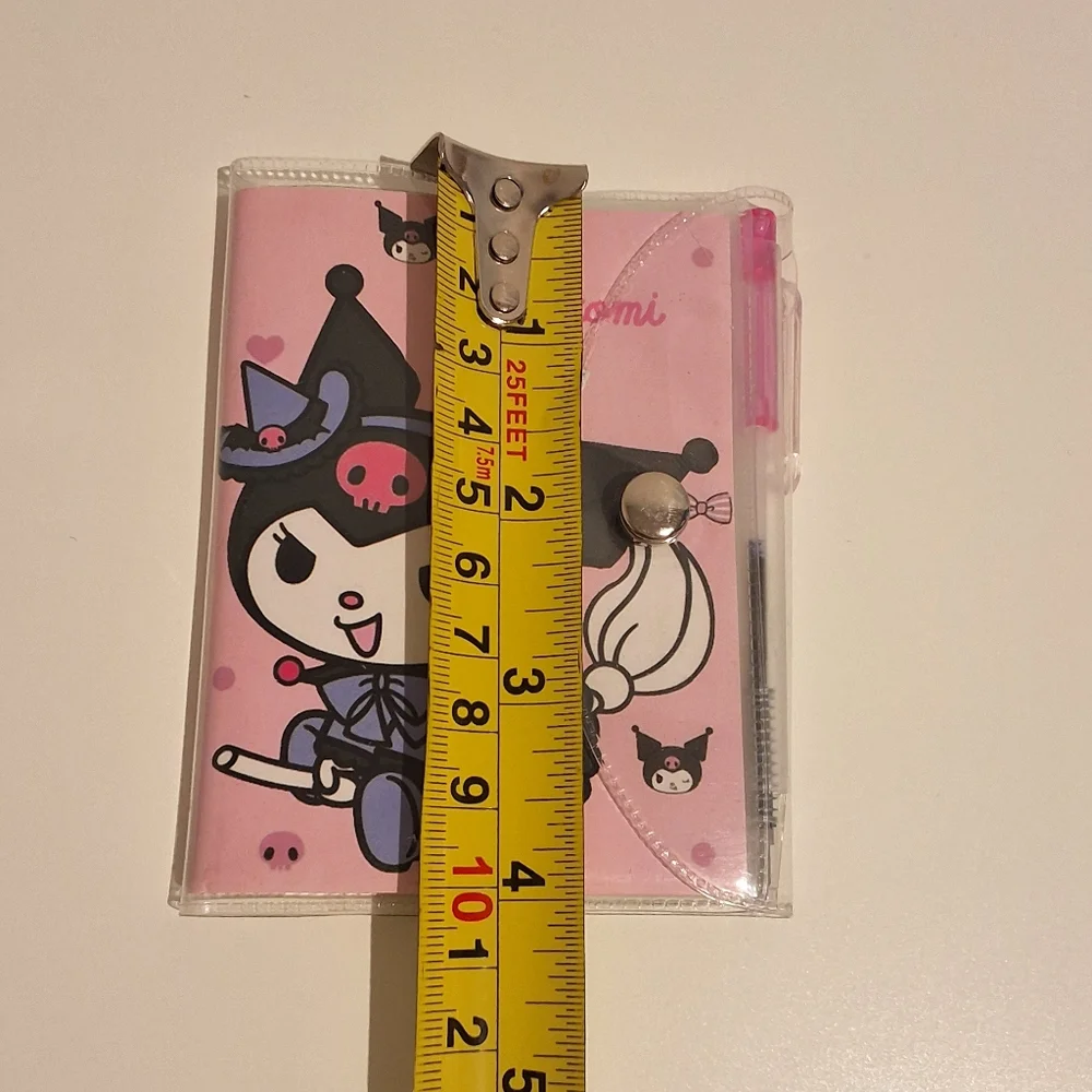 NEW Kuromi Sanrio Cute Pocket Notebook And Pen Set